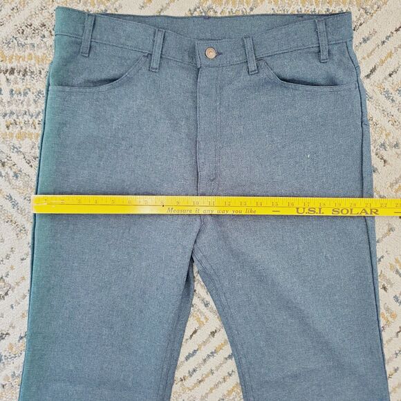 VTG Levi's Sta-Prest Big E Pants Mens 1960's Trousers Retro Slacks Bootcut 38X31 - Picture 10 of 13